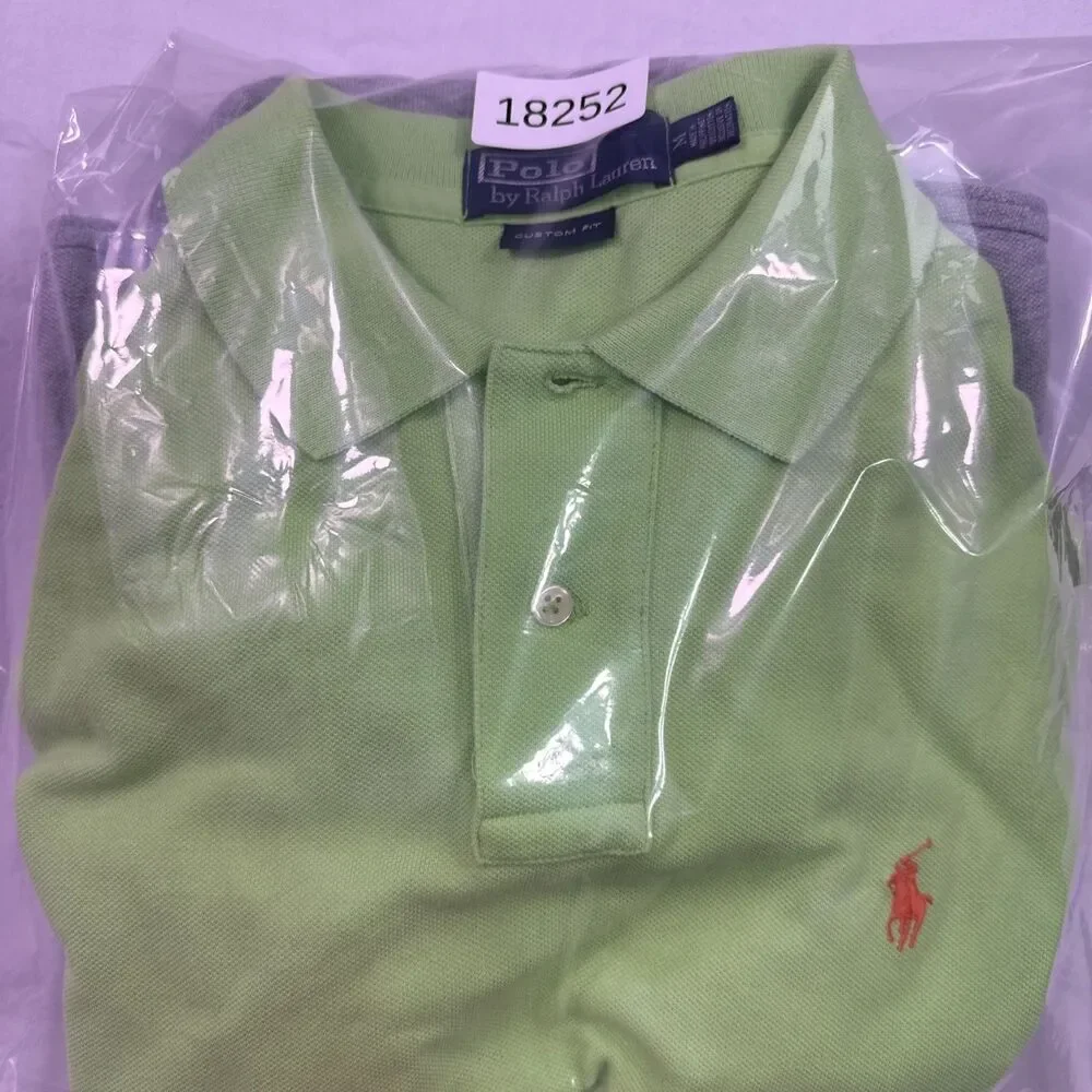 Polo Ralph Lauren Classic Fit  Pony Logo Polo Shirt Medium Lot Of 2